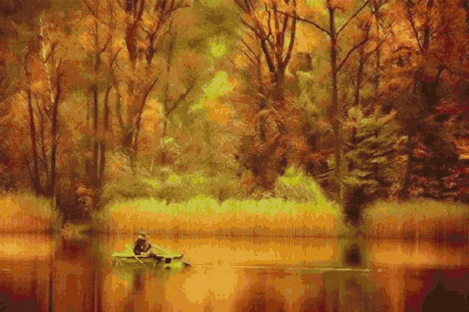 Autumn free cross-stitch pattern