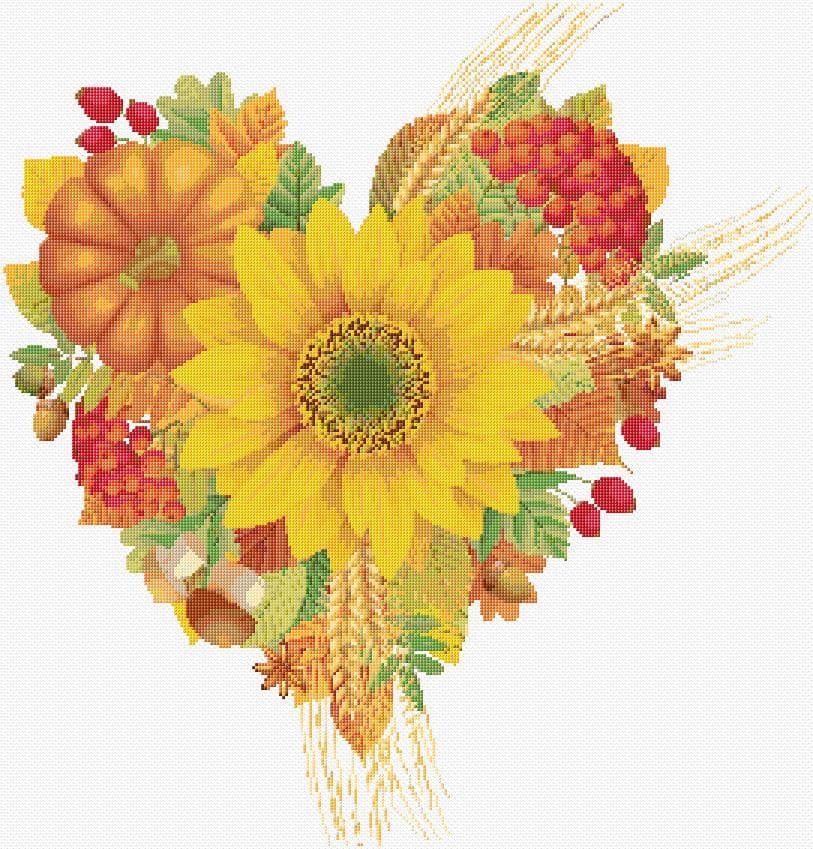 Autumn free cross-stitch pattern