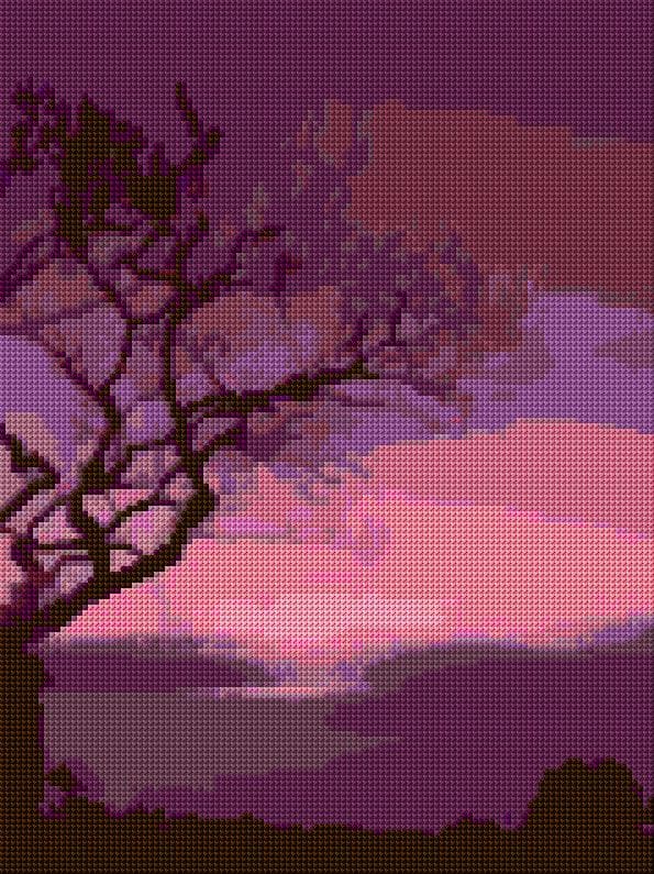 Tree free cross-stitch pattern