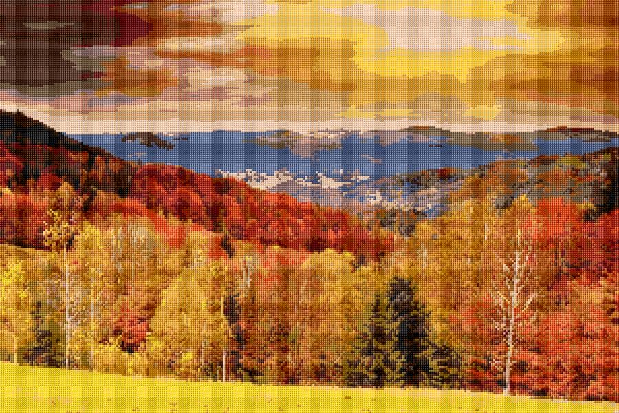 Autumn free cross-stitch pattern