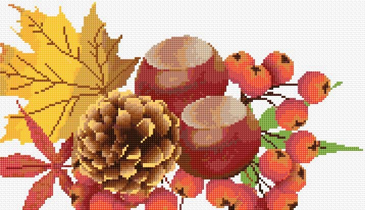 Autumn free cross-stitch pattern