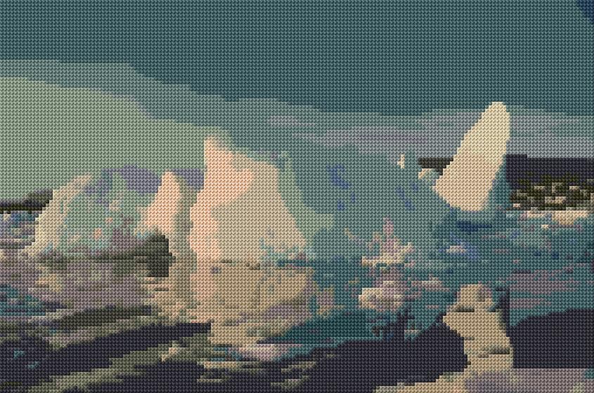 Iceberg free cross-stitch pattern