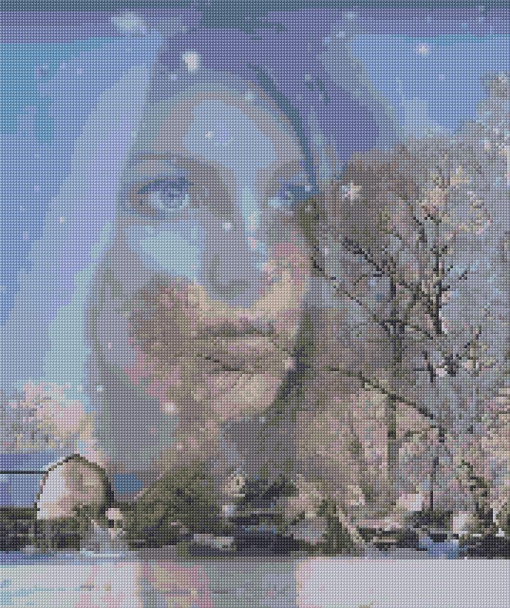 Winter free cross-stitch pattern