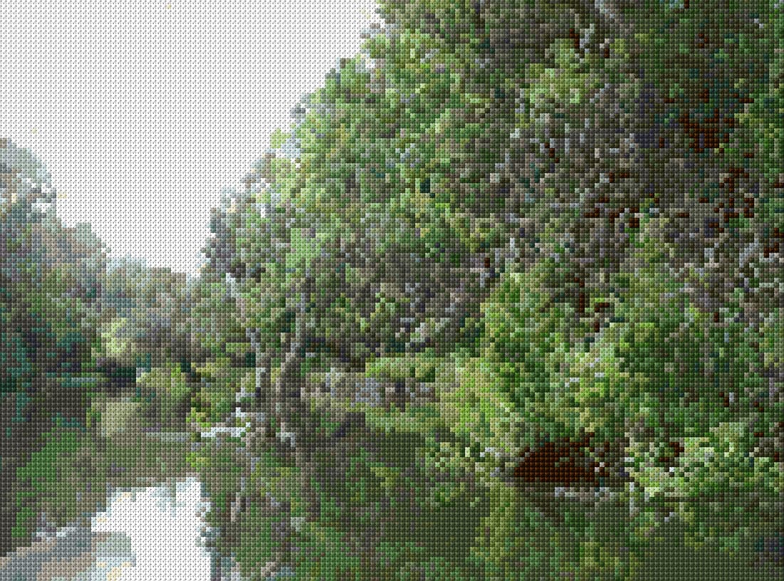 Quiet River free cross-stitch pattern
