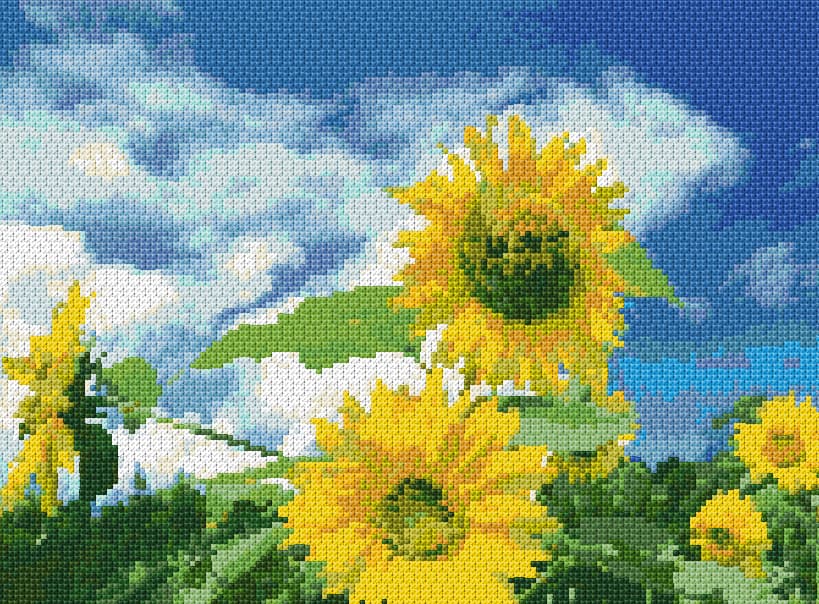 Summer free cross-stitch pattern