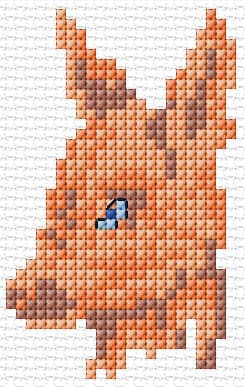 Fawn free cross-stitch pattern