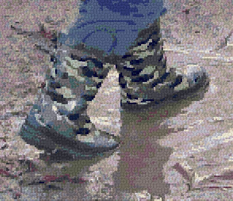 Rain Puddle free cross-stitch pattern