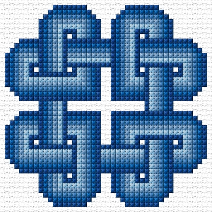 Celtic Knot free cross-stitch pattern