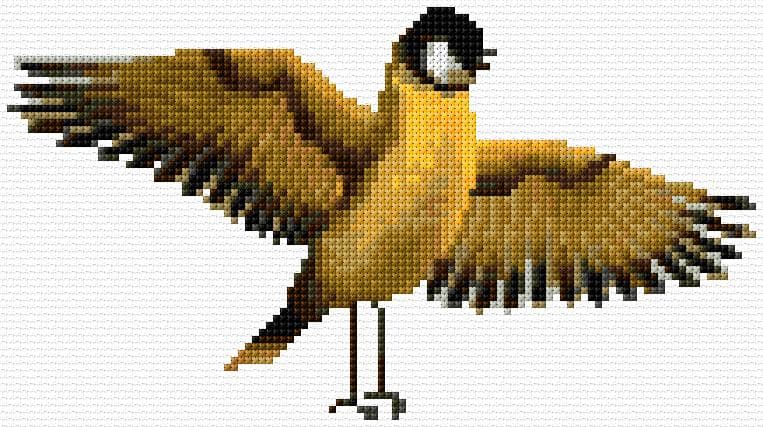 Bird free cross-stitch pattern