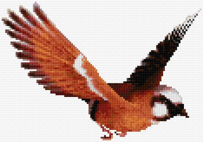 Bird free cross-stitch pattern