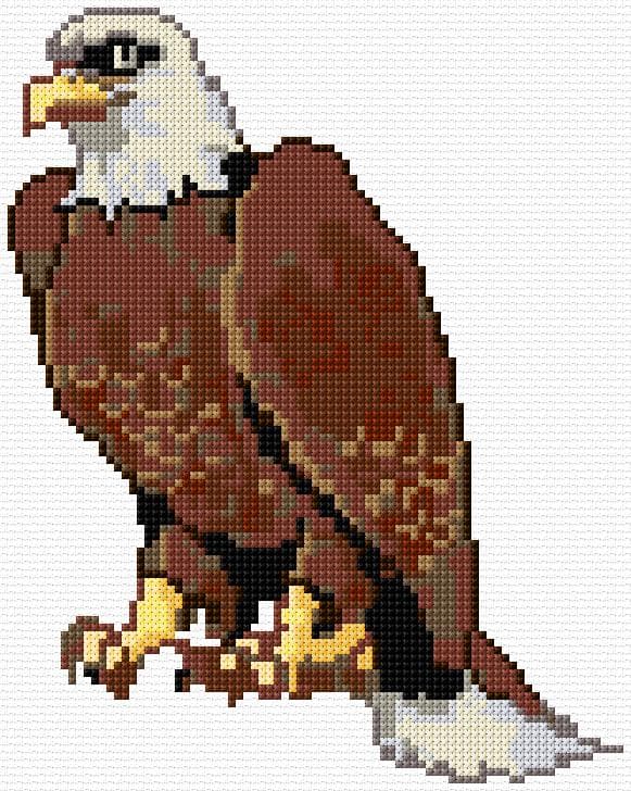 Eagle free cross-stitch pattern