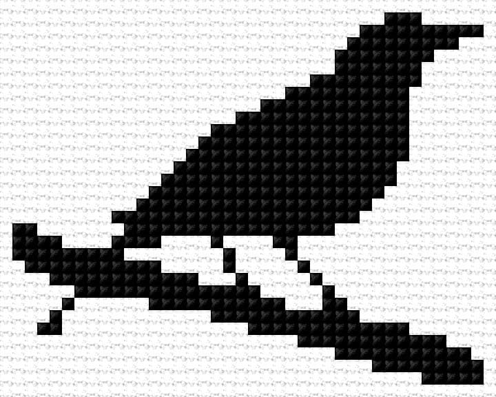 Bird free cross-stitch pattern