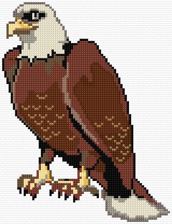 Eagle free cross-stitch pattern