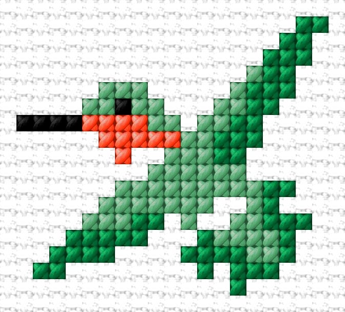 Hummingbird free cross-stitch pattern