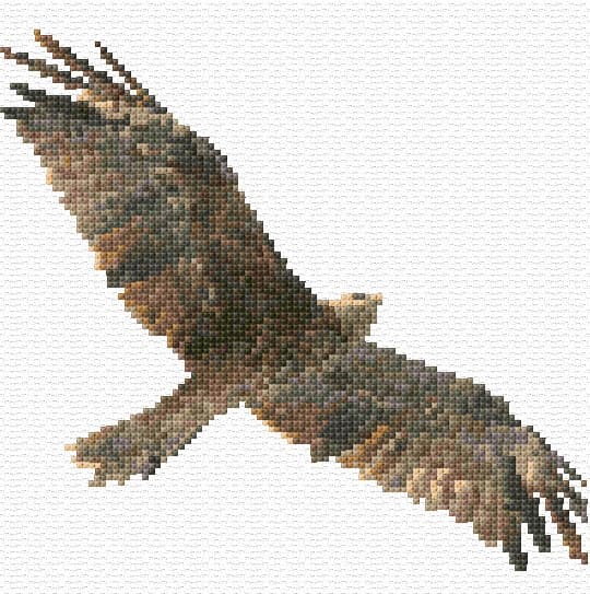 Kite free cross-stitch pattern