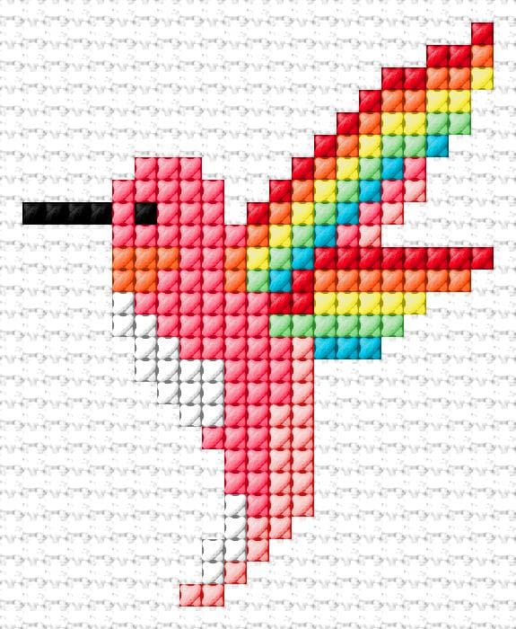 Hummingbird free cross-stitch pattern