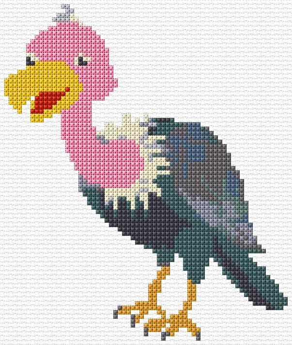 Condor free cross-stitch pattern