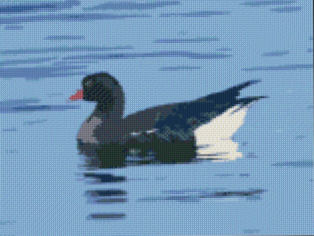 Goose free cross-stitch pattern