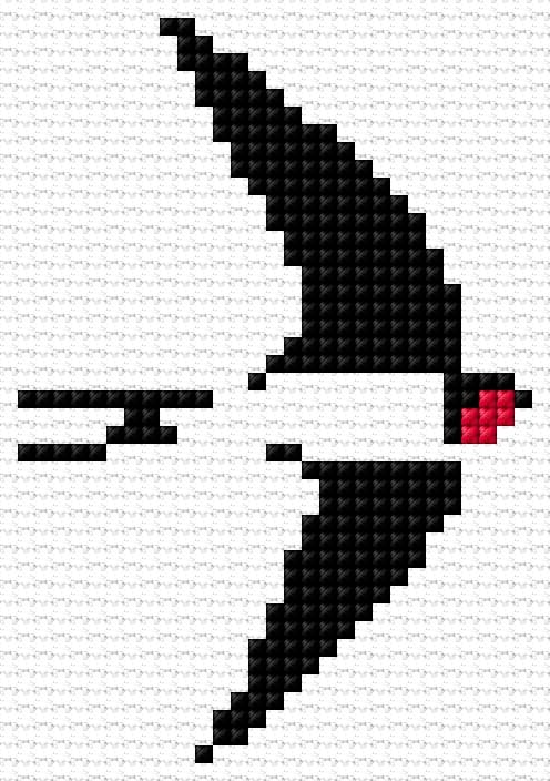 Swallow free cross-stitch pattern
