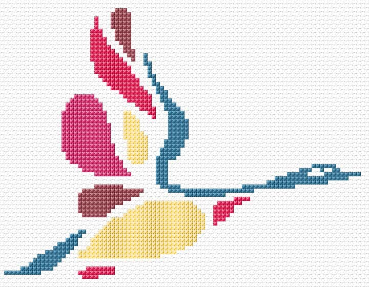 Goose free cross-stitch pattern