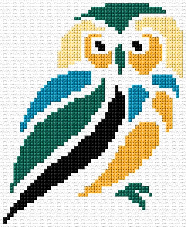 Owl free cross-stitch pattern