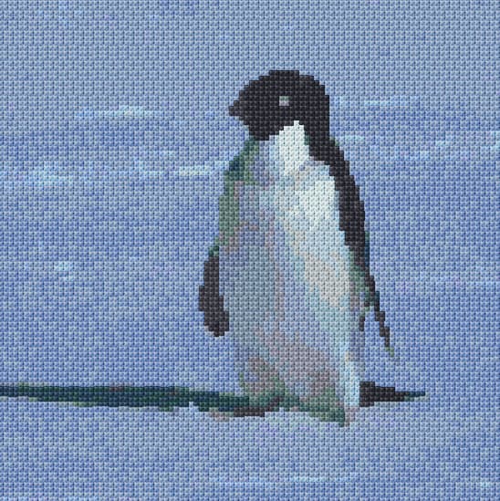 Penguin free cross-stitch pattern