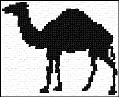 Camel free cross-stitch pattern